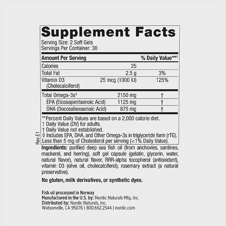 Ultimate Omega-D3 2X Alta Potencia 2150mg 60 cápsulas blandas