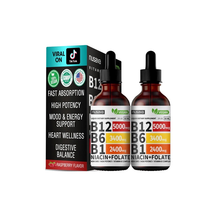 Vitamina B12 y B6 Complejo Sublingual Pack x2