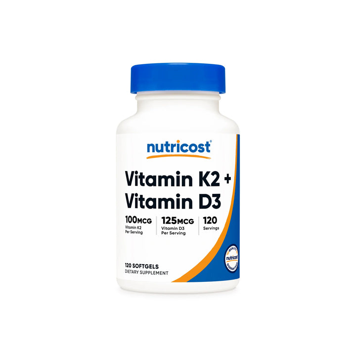 Vitamina K2+D3 100mcg(K2) / 125mcg(D3) 120 cápsulas blandas