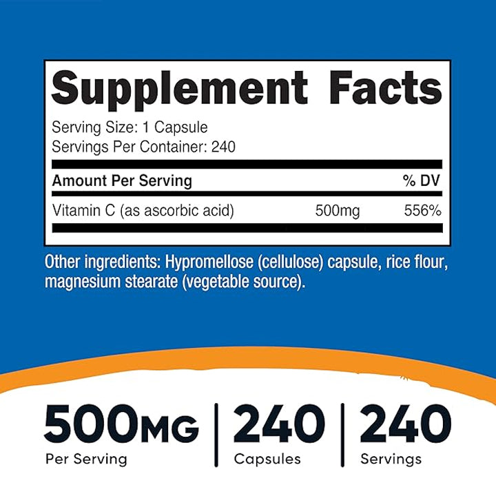 Vitamina C 1000mg 240 cápsulas