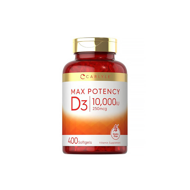 Vitamina D3 10000IU 400 cápsulas blandas