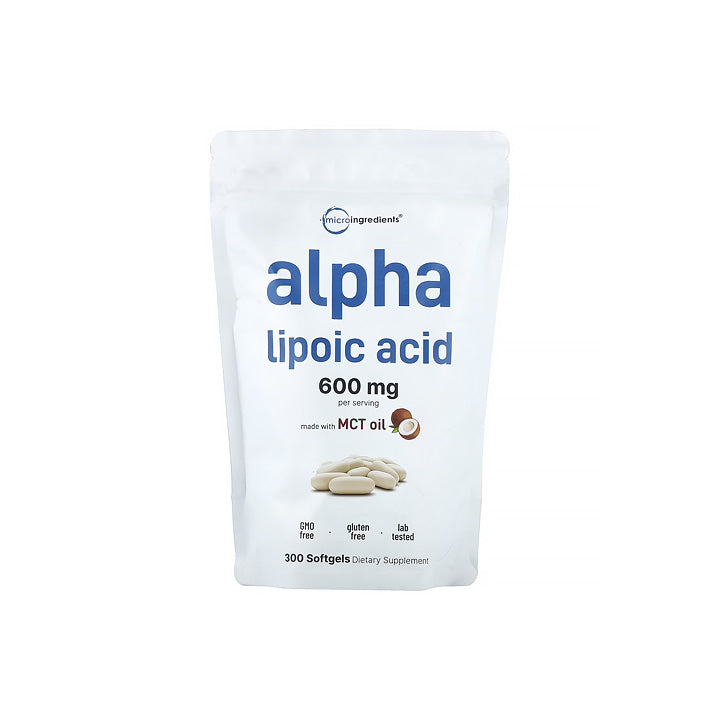 Ácido Alfa Lipoico 600mg 300 cápsulas blandas