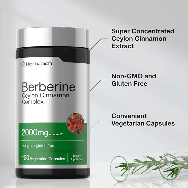 Berberina 2000mg 120 cápsulas