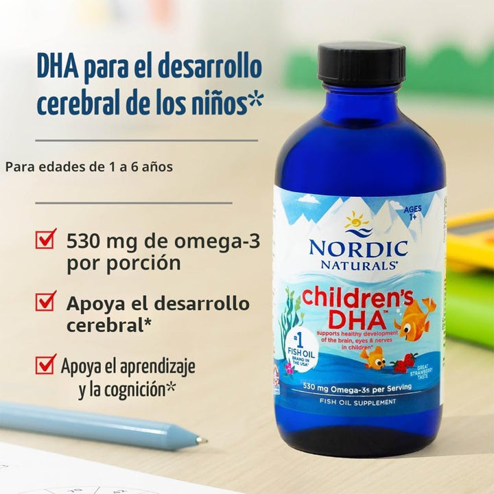 DHA Líquido para Niños Sabor Naranja 8oz