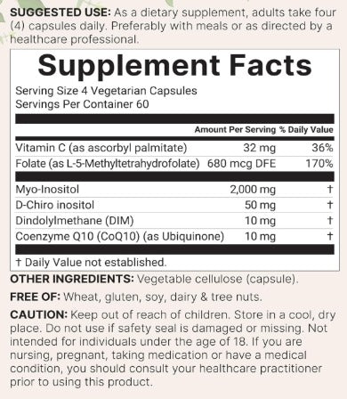 Inositol Myo & D-Chiro 240 cápsulas