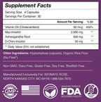 Inositol Myo & D-Chiro + Ashwagandha + Vitamina D 120 cápsulas
