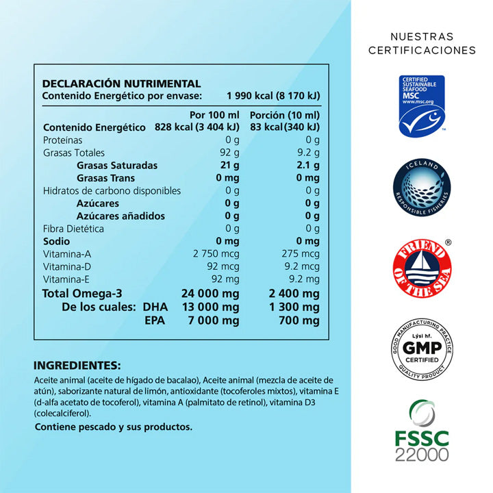 Omega-3 Aceite de Hígado de Bacalao Infantil