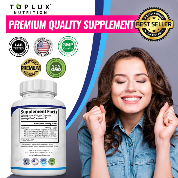 Magnesio Complex 90 cápsulas de 1000 mg