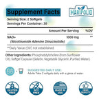 NAD+ Liposomal 1000mg 60 cápsulas blandas