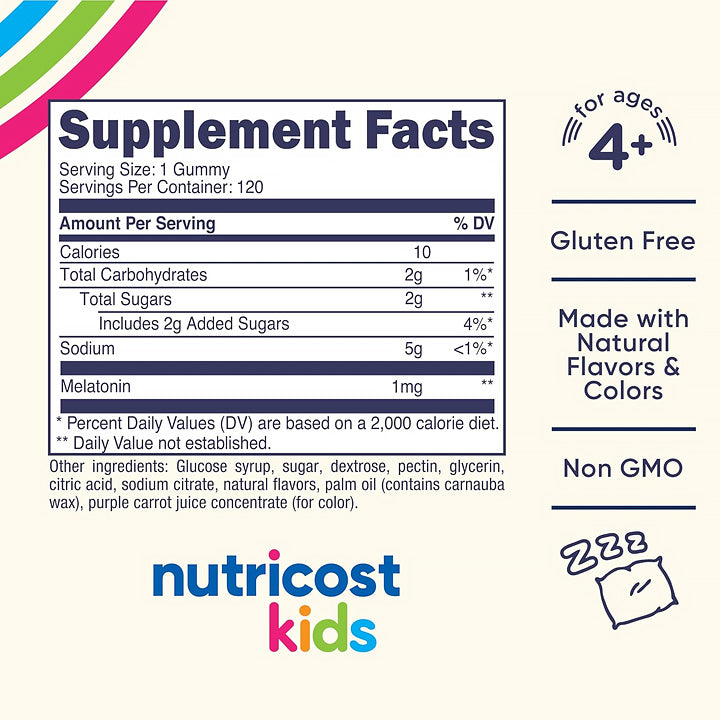 Melatonina Kids 1mg 120 gomitas