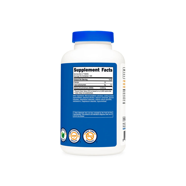 MSM 2000mg 240 tabletas