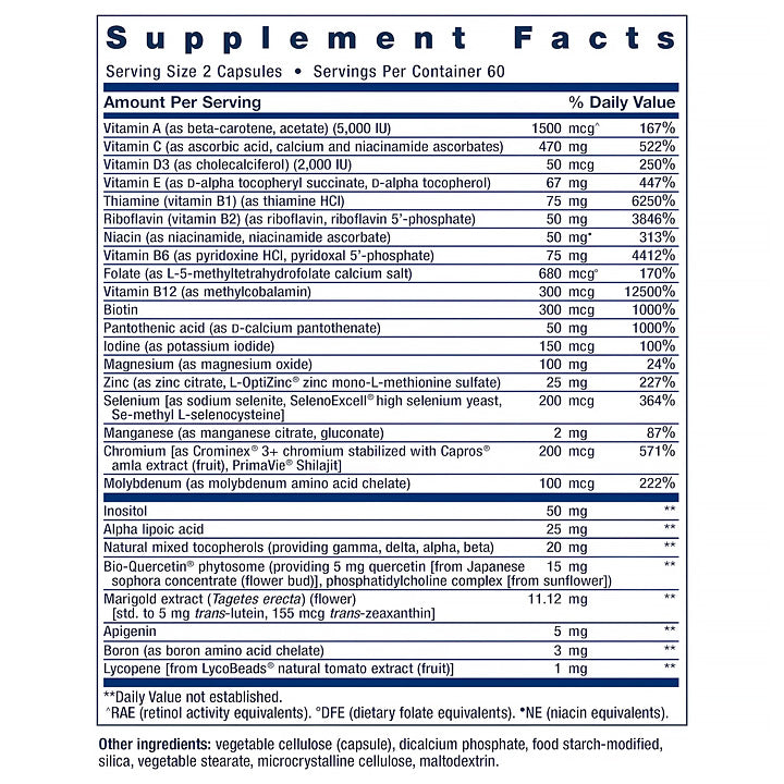 Multivitamínico Two Per Day 120 tabletas