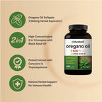 Aceite de Orégano 7500mg 120 cápsulas blandas