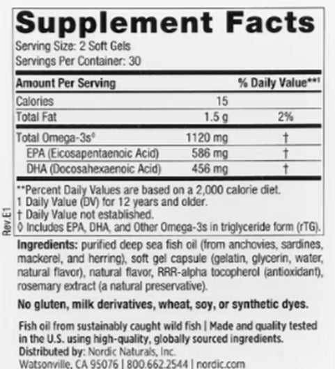 Omega-3 Ultimate Teen 60 mini cápsulas (+12 años)